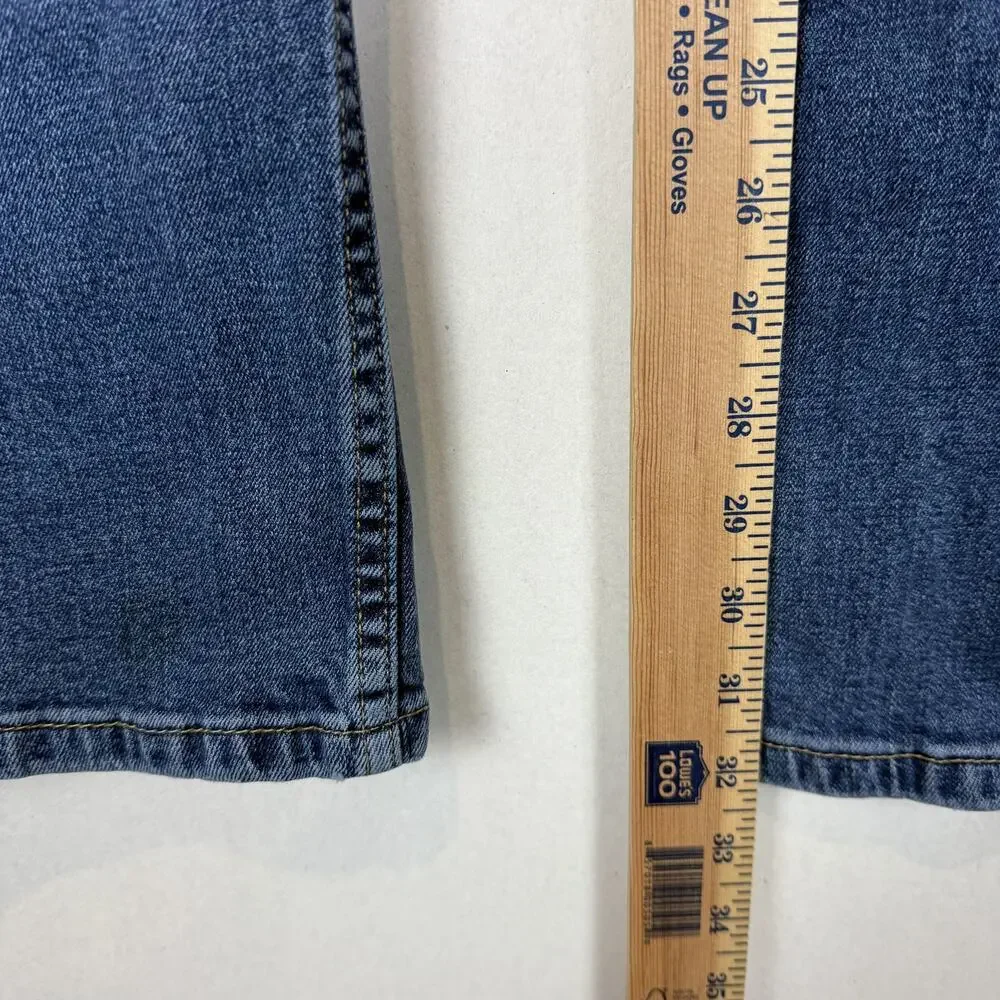 Levi's 514 Jeans Mens 36x32 Blue Denim Stretch Medium Wash Mid-Rise Straight Fit